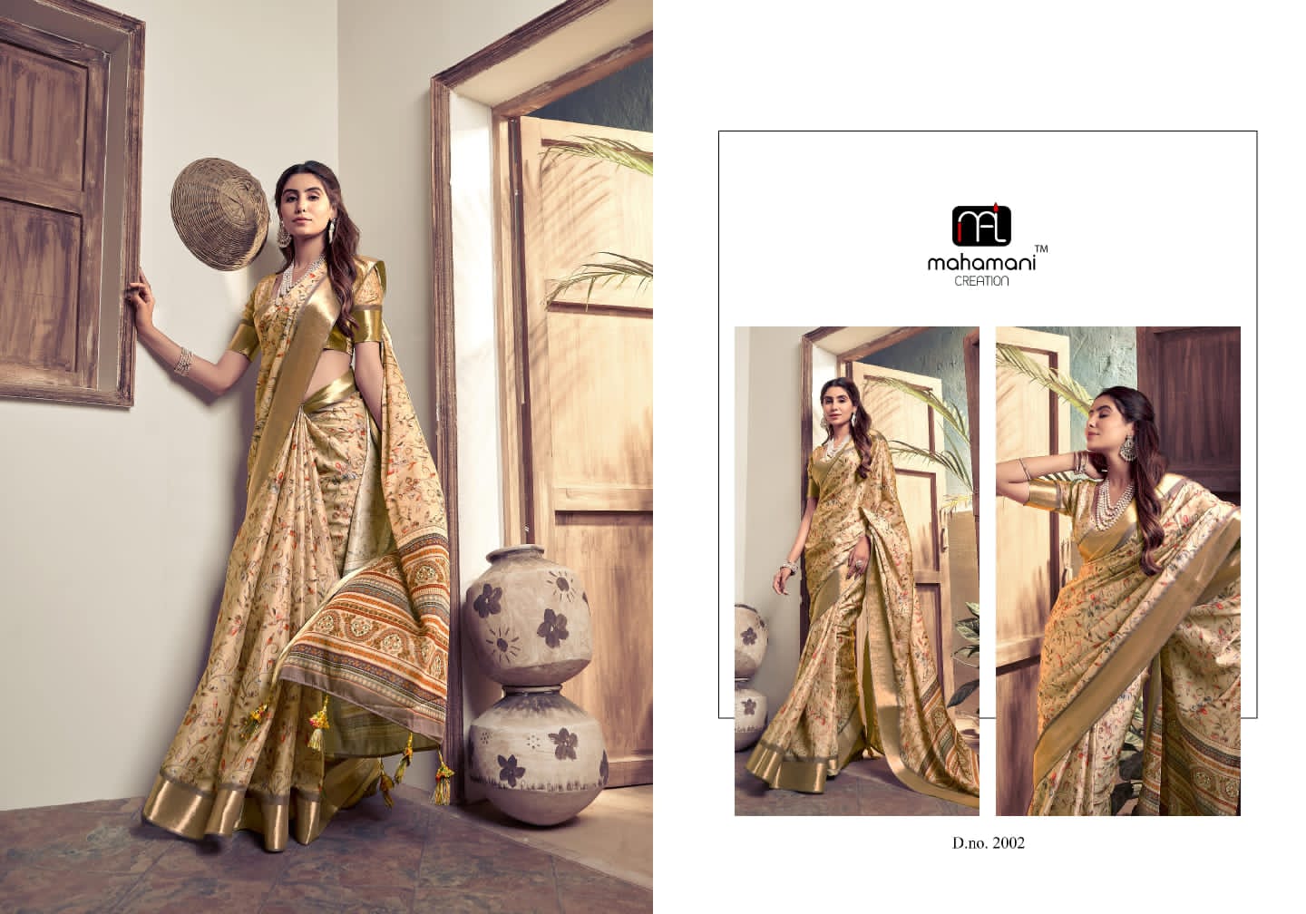 2002 Kalindi Mahamani Creation Sarees