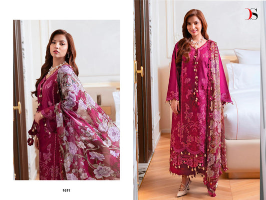 1611 Ombre Starlet Deepsy Pure Cotton Pakistani Salwar Suits