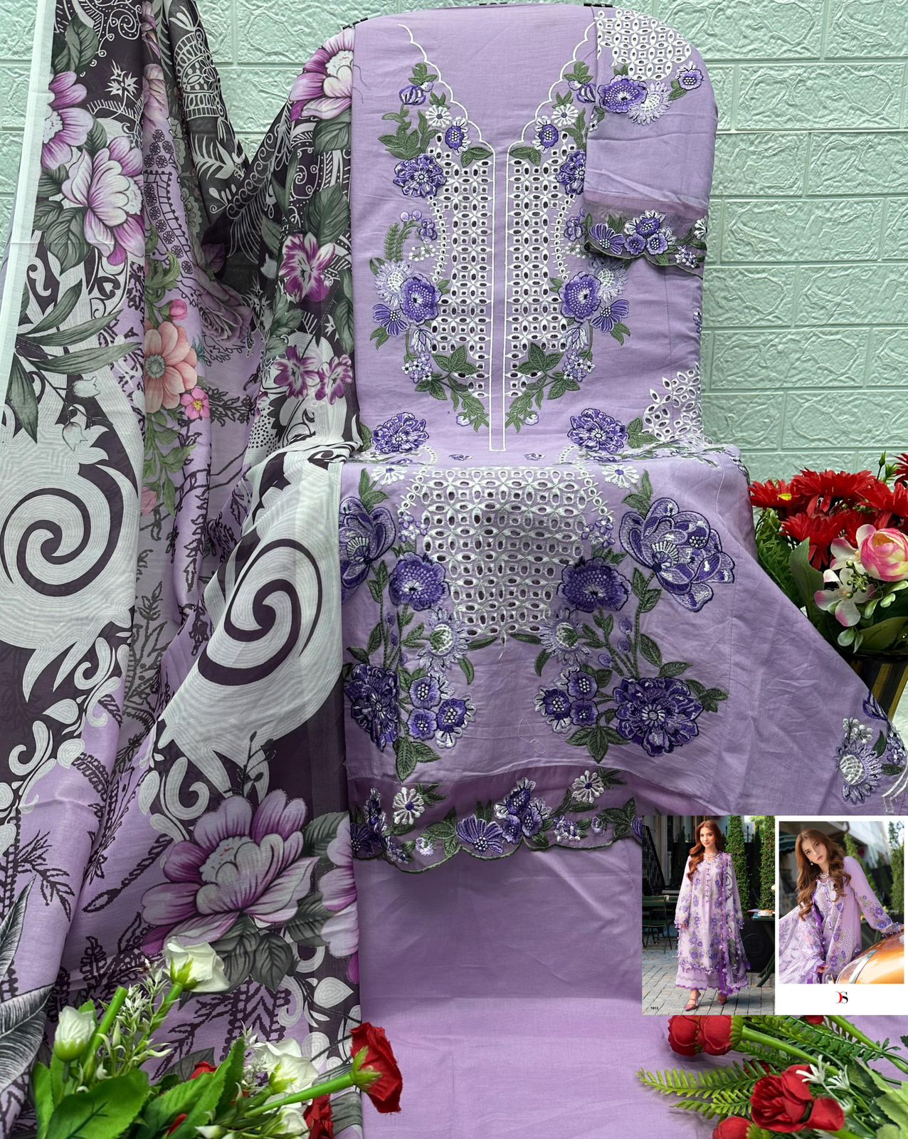 1613 Ombre Starlet Deepsy Pure Cotton Pakistani Salwar Suits