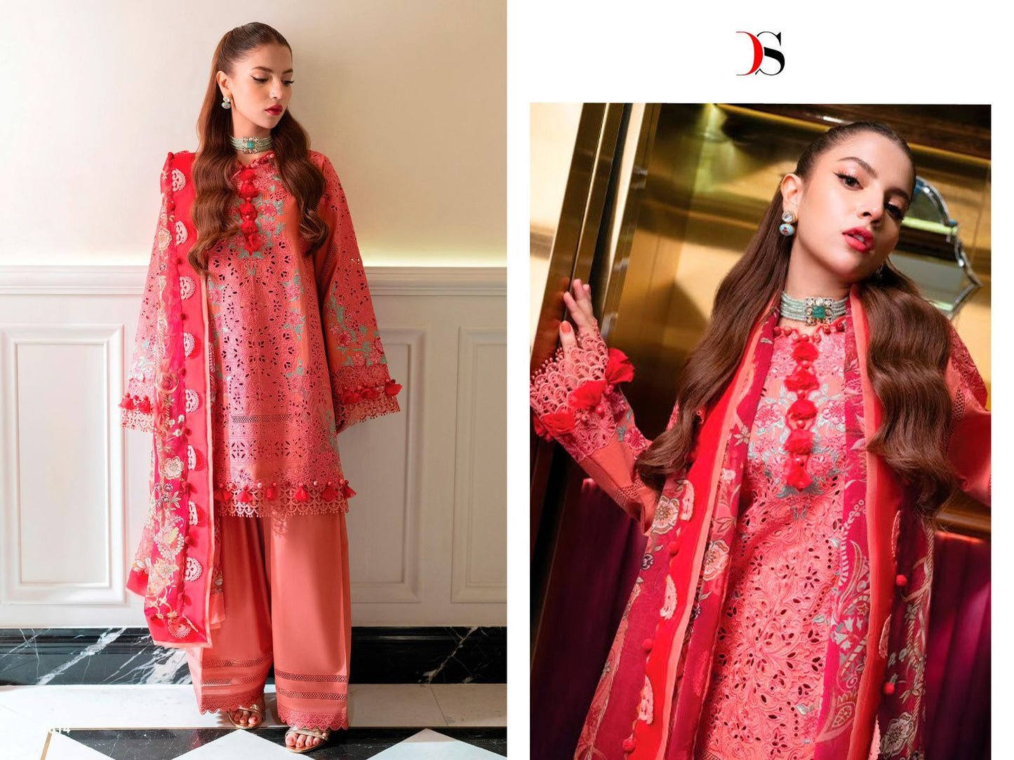 1614 Ombre Starlet Deepsy Pure Cotton Pakistani Salwar Suits