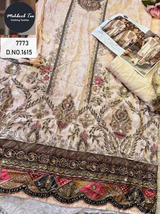 1615 Mehboob Tex Handwork Pakistani Salwar Suits