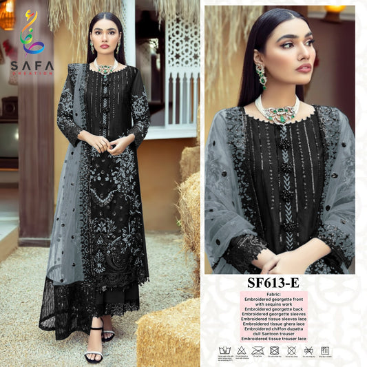 613-E Safa Creation Pakistani Readymade Suits