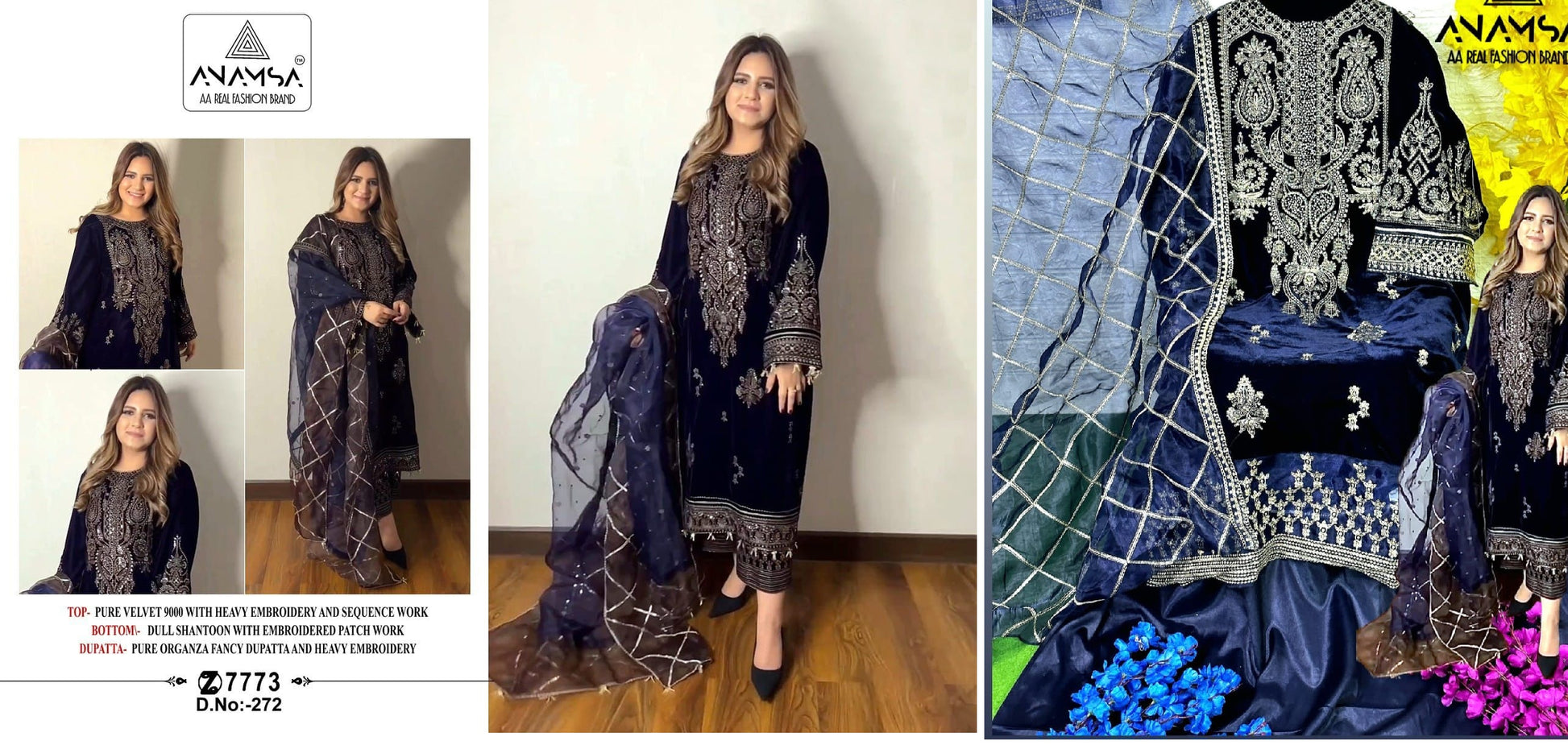 272 Anamsa Pakistani Salwar Suits