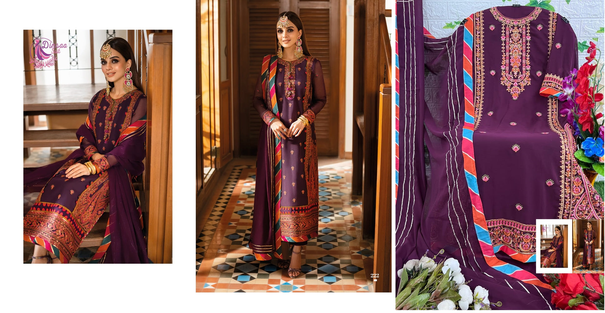 222 Dinsaa Suit Pakistani Salwar Suits