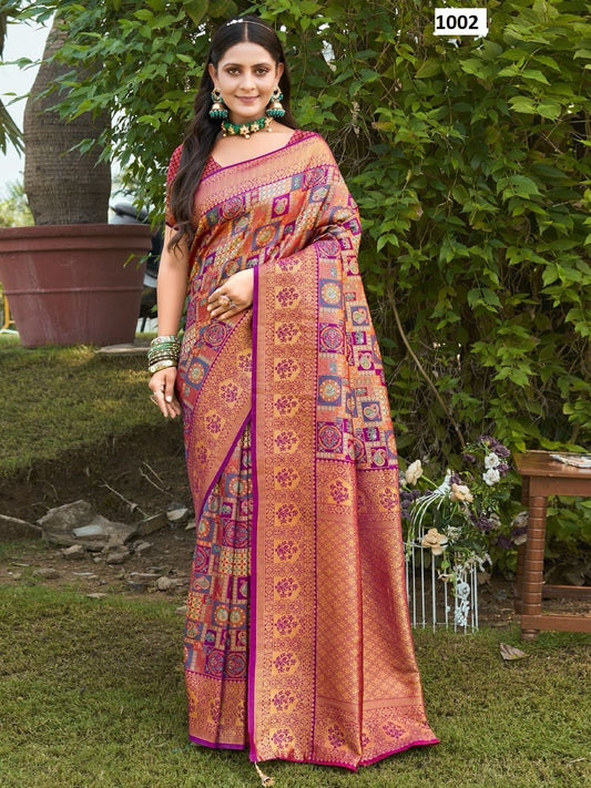 1002 Vaibhavi Vol 3 Sangam Sarees