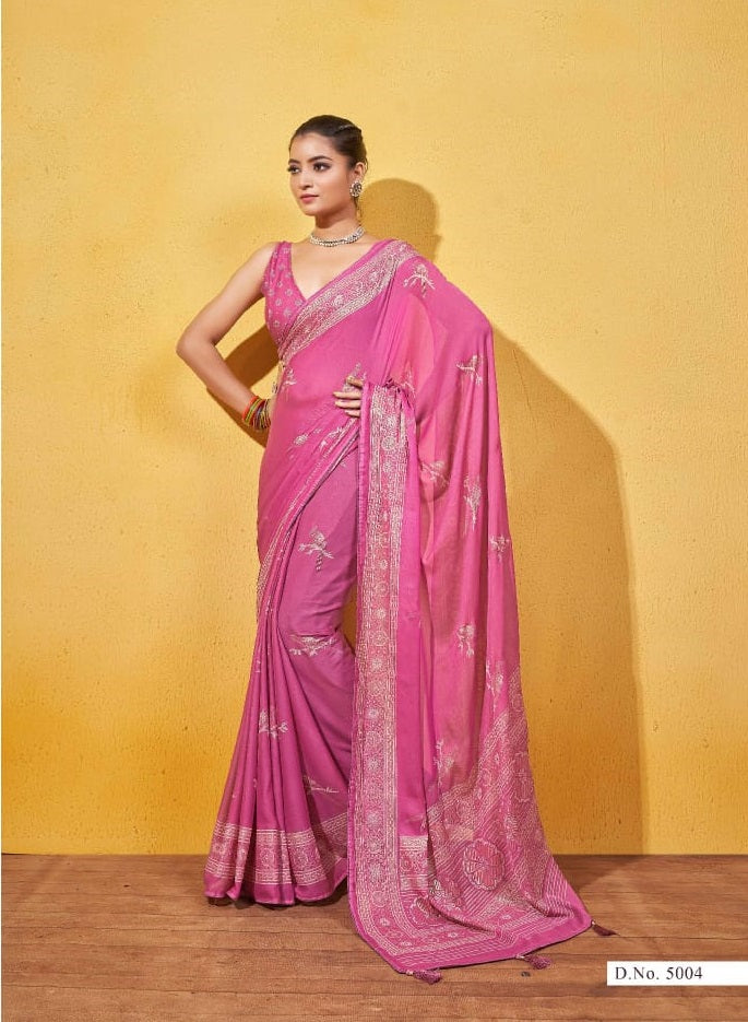 5004 Amrita Vol 5 Mahamani Creation Sarees