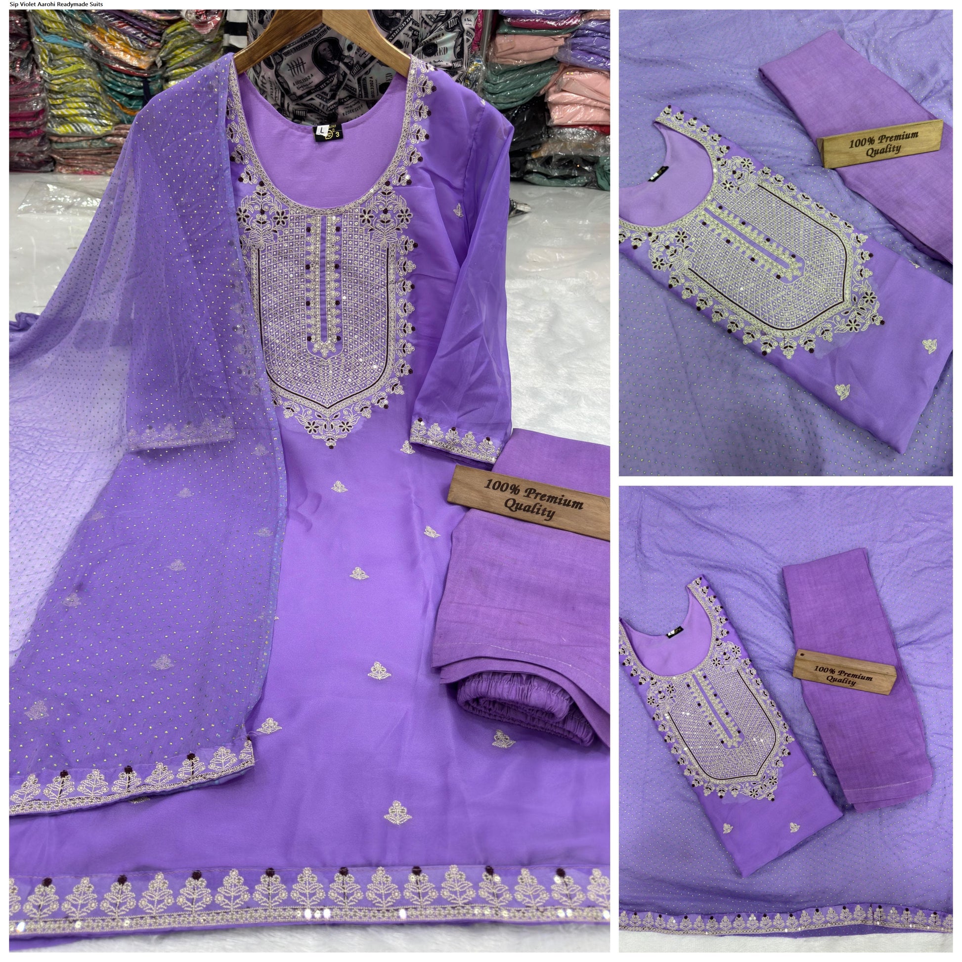 Sip Violet Aarohi Readymade Suits