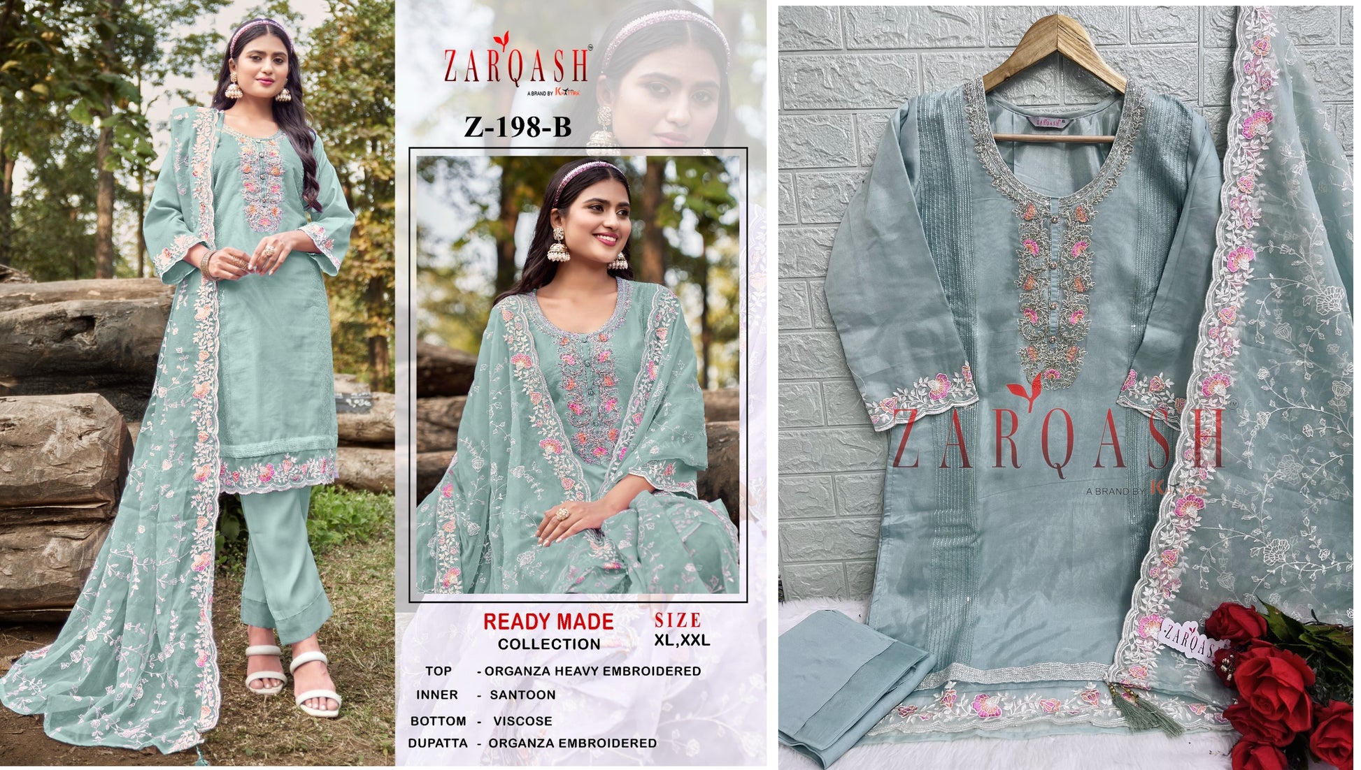 198B Zarqash Pakistani Readymade Suits