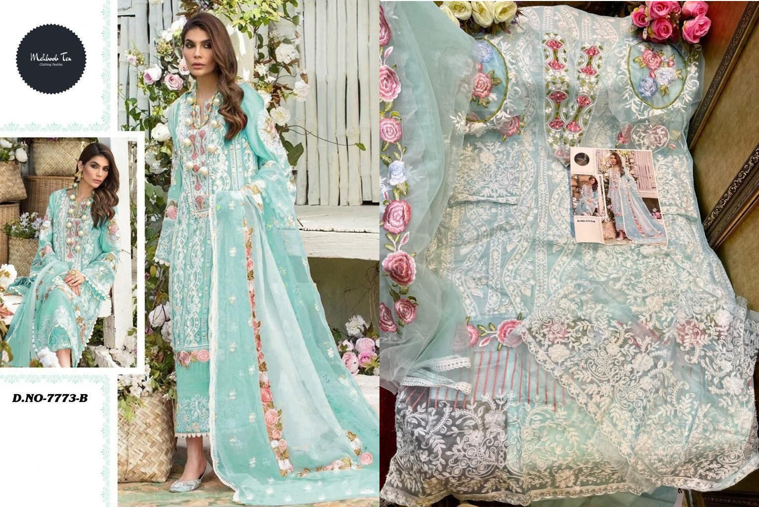 7773B Mehboob Tex Pakistani Salwar Suits