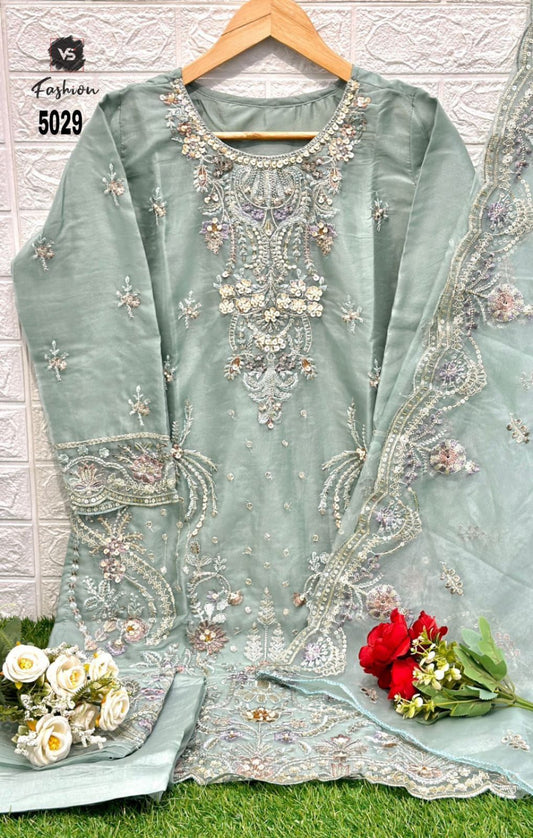 5029Sky Blue Vs Fashion Pakistani Readymade Suits