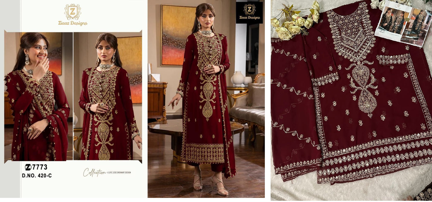 420C Ziaaz Designs Pakistani Salwar Suits