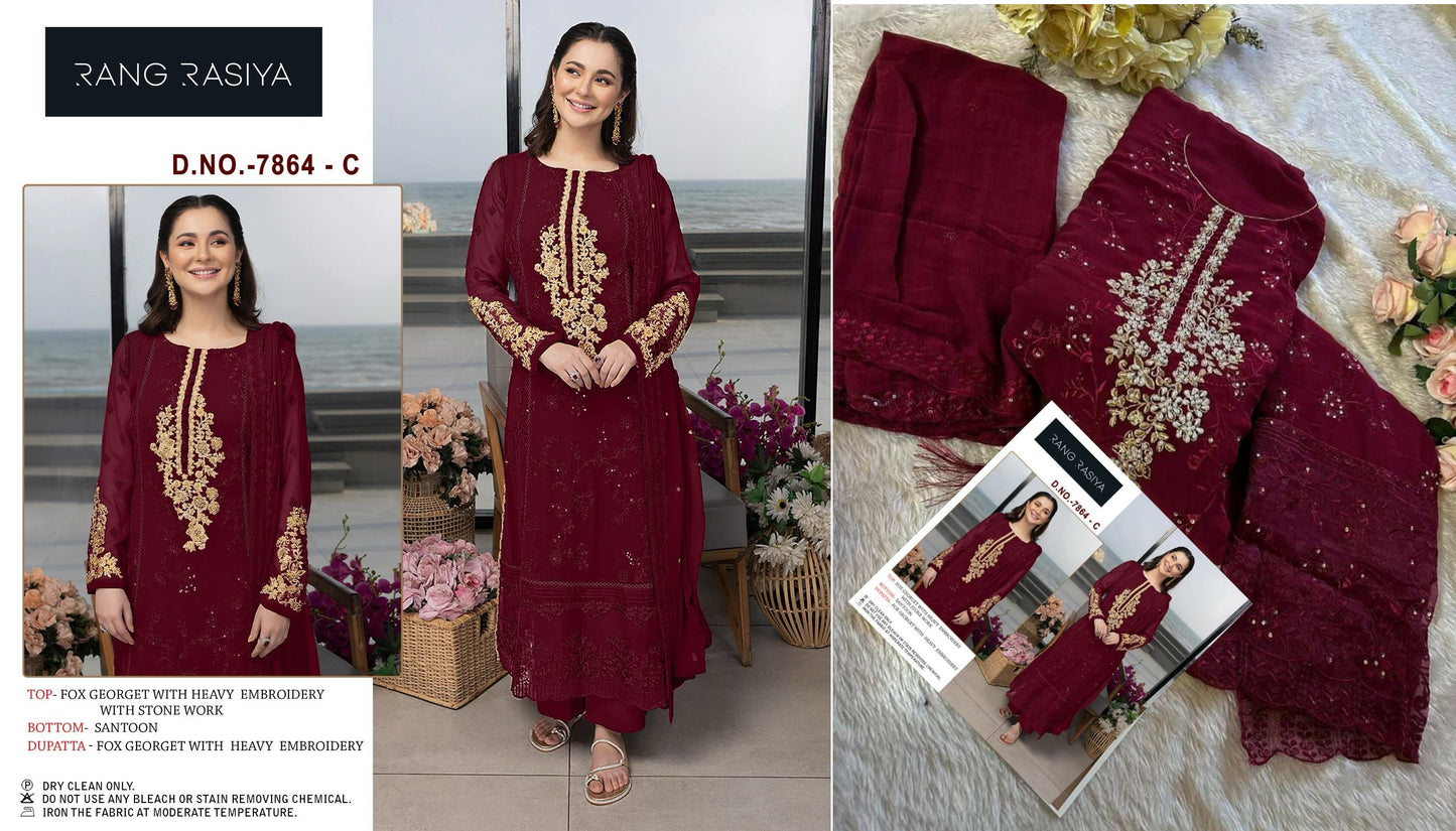 7864C Rang Rasiya Pakistani Salwar Suits