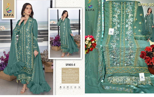 805Pista Safa Creation Pakistani Salwar Suits
