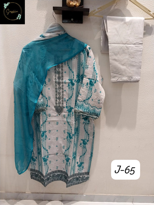 Jazmin Vol 65 Valley Green Sapphire Pakistani Readymade Suits