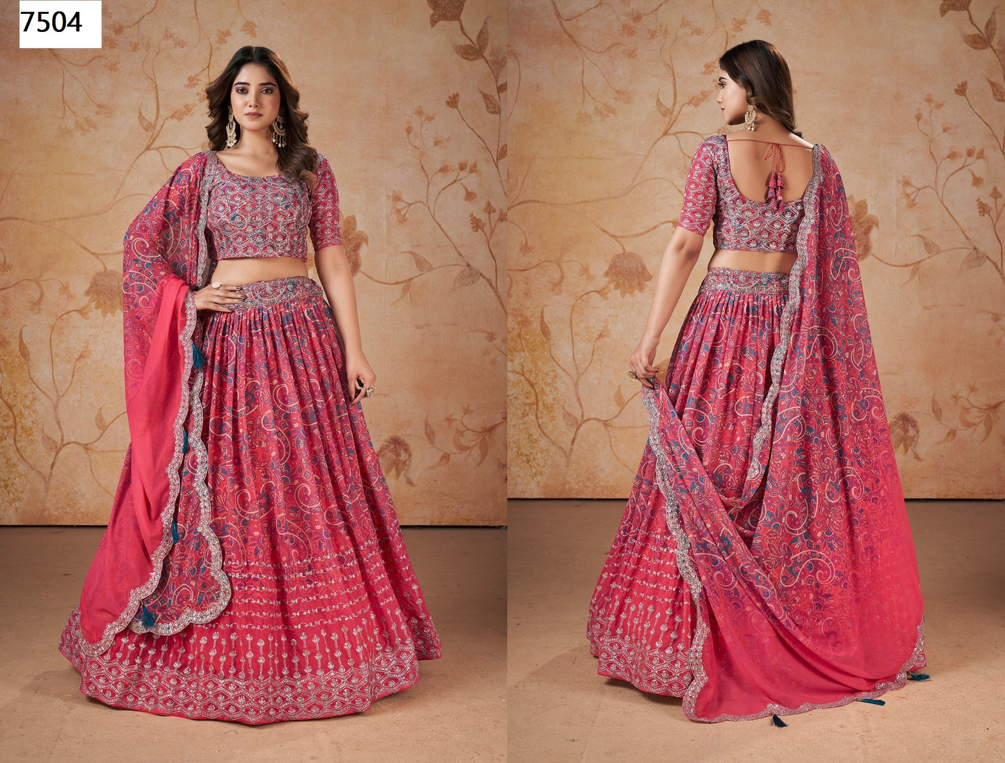 7504 Florence Vol 2 Aahvan Designs Lehenga Choli