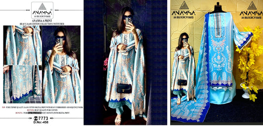 458 Adan Libas Vol 1 Anamsa Pakistani Salwar Suits