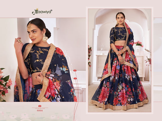 6004 Lotus Vol 1 Aawiya Lehenga Choli