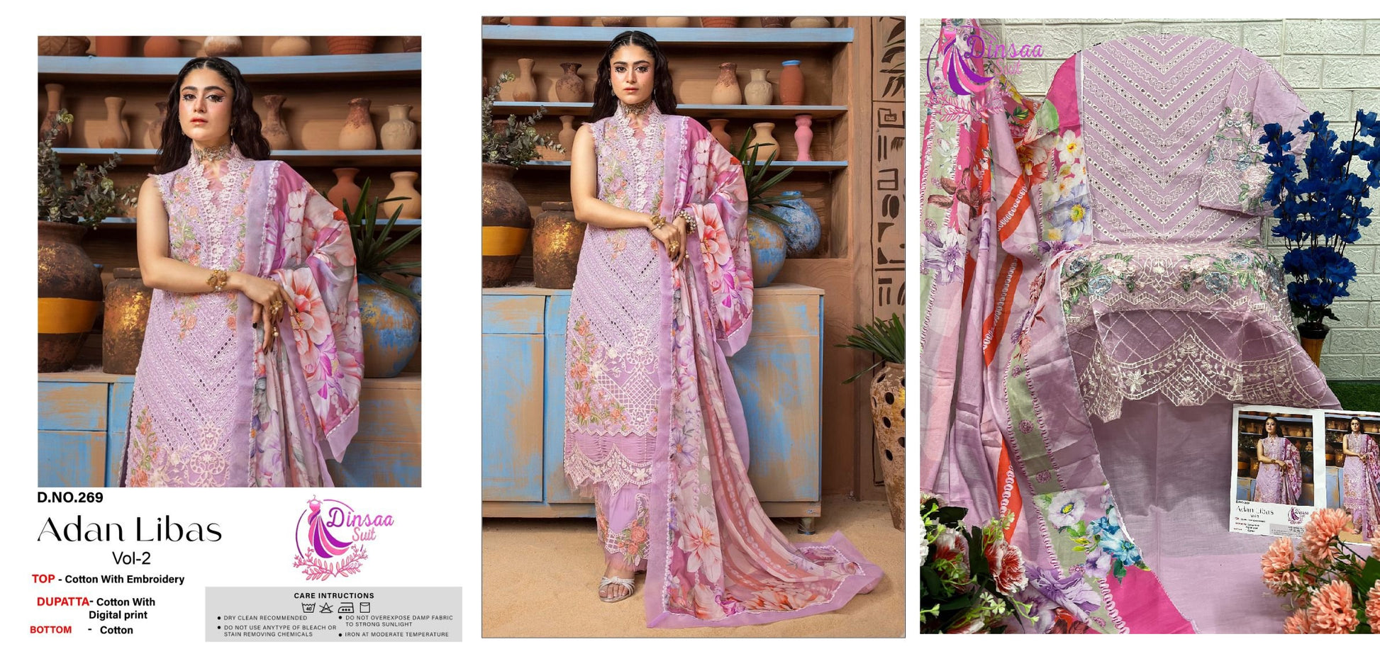 269 Adan Libas Vol 2 Dinsaa Suit Pakistani Salwar Suits