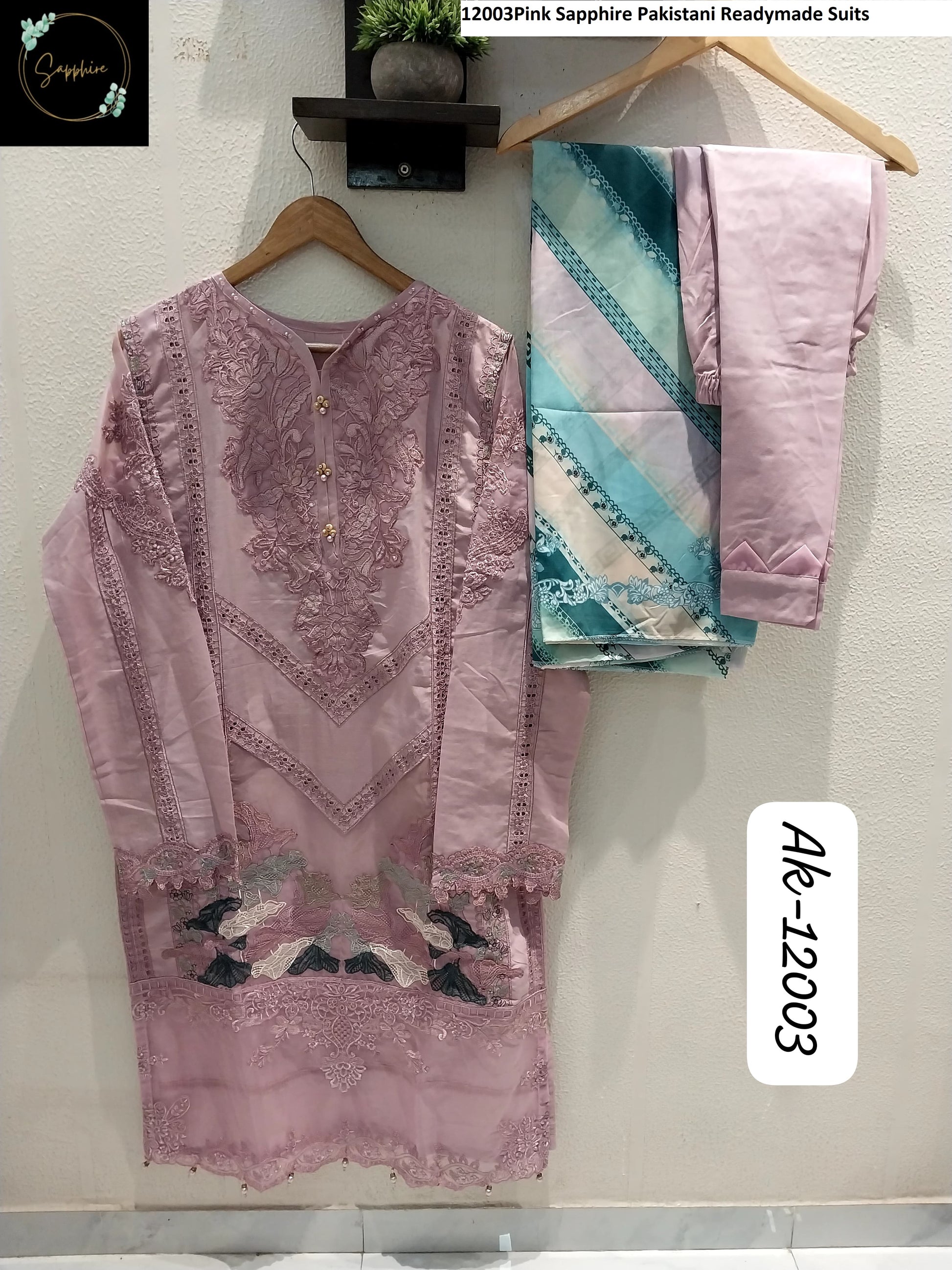 12003Pink Sapphire Pakistani Readymade Suits