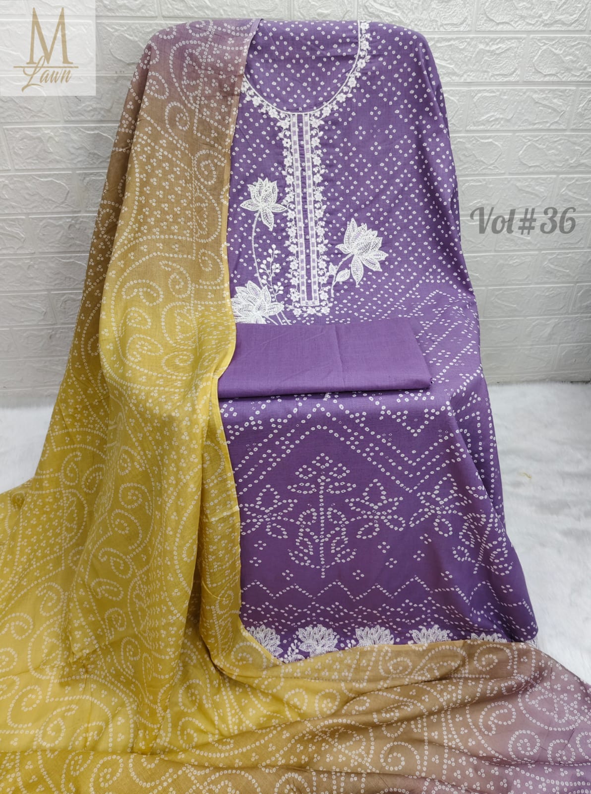 Vol 37 Lavendar M Lawn Pakistani Salwar Suits
