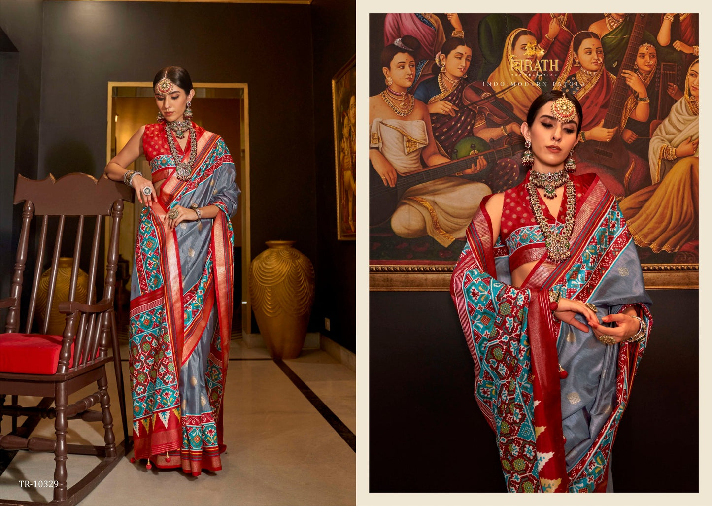 10329 Tuslivan Trirath Sarees