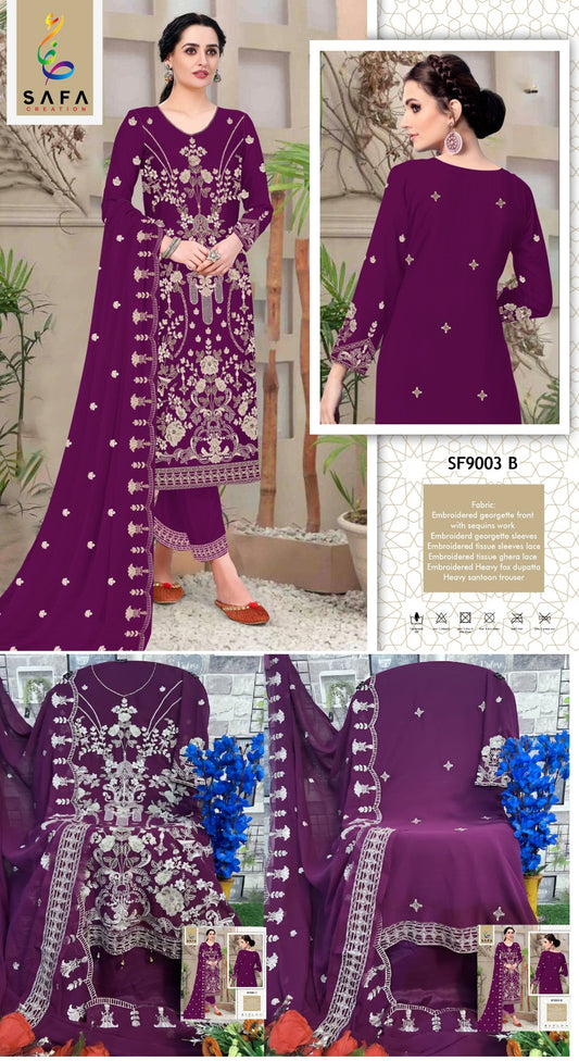 9003B Safa Creation Pakistani Salwar Suits