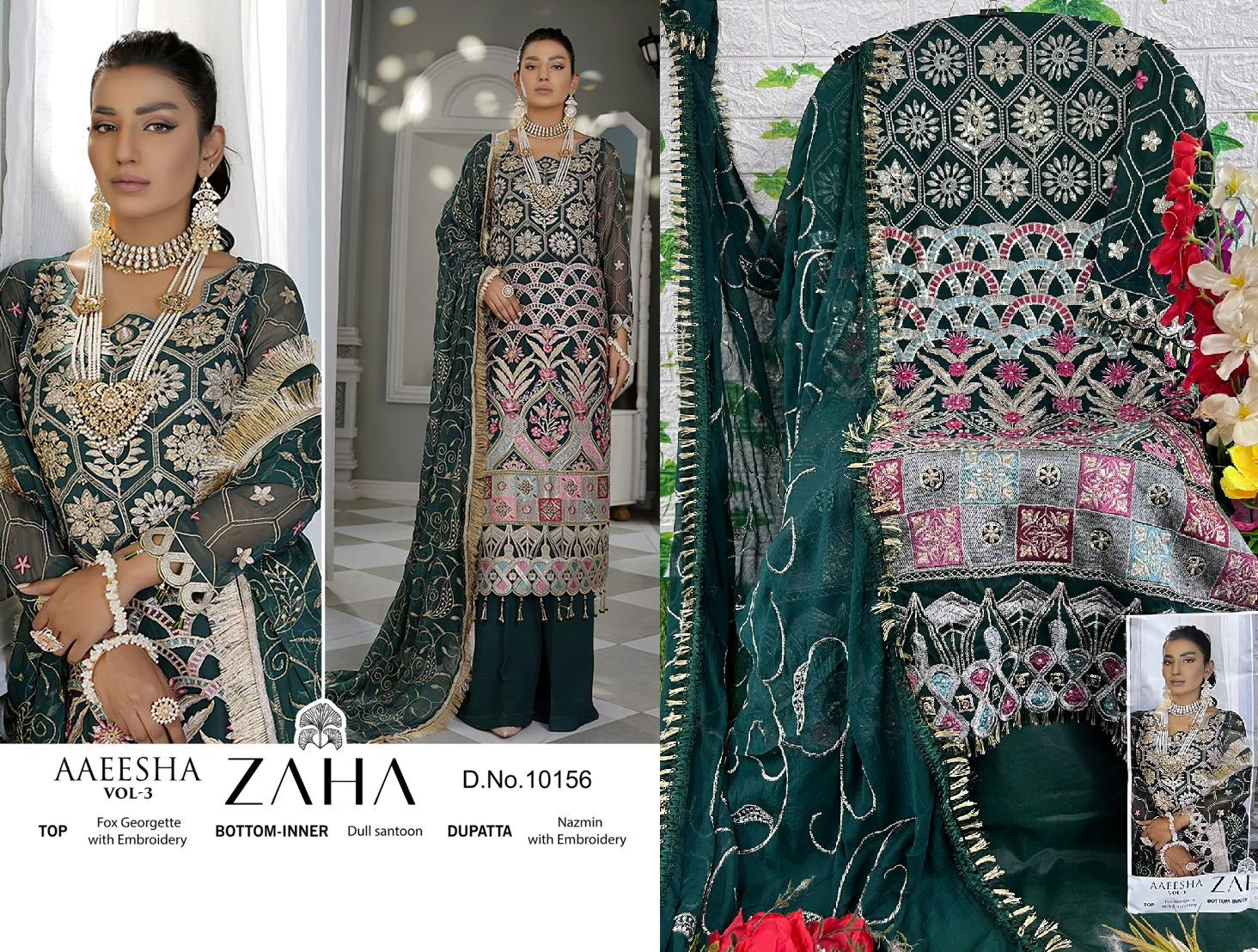 10156 Zaha Pakistani Salwar Suits – Heriska