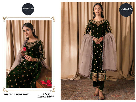1186-A Mehboob Tex Pakistani Salwar Suits