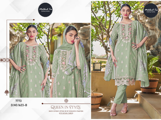 1623 B Mehboob Tex Embroidery Pakistani Salwar Suits