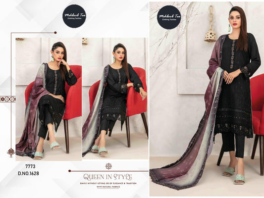 1628 Ombre Lawn Collection 2025 Vol 5 Mehboob Tex Embroidery Pakistani Salwar Suits