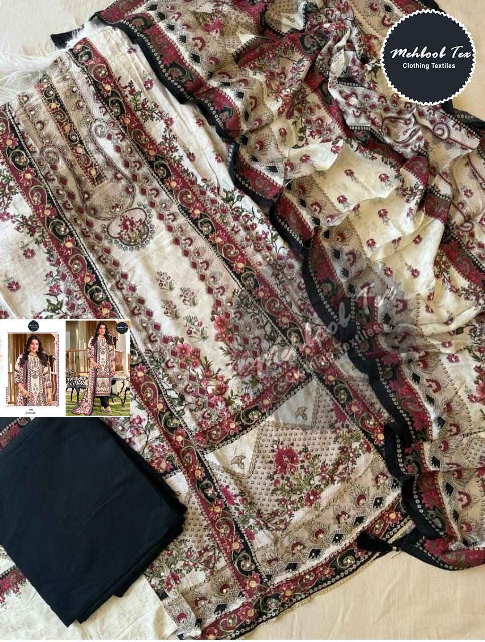 1629 Mehboob Tex Printed Pakistani Salwar Suits