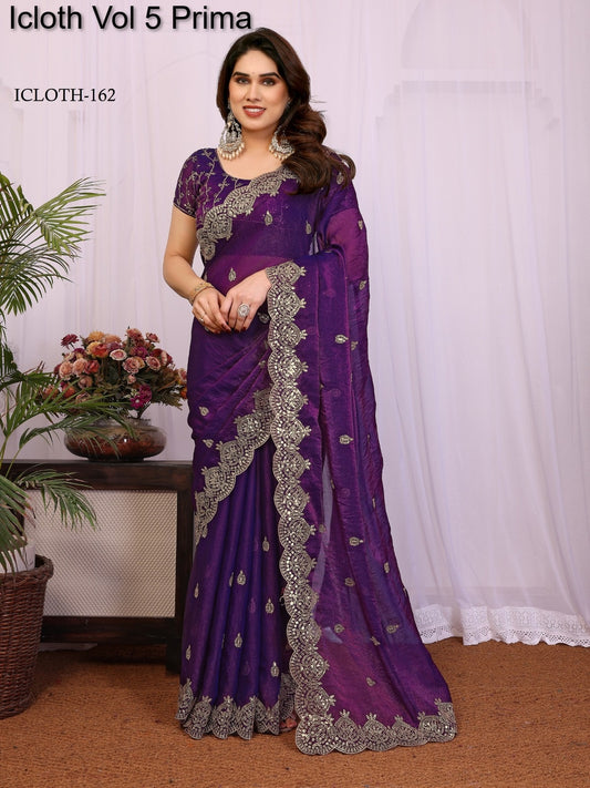 162 Icloth Vol 5 Prima Pure Chiffon Sarees