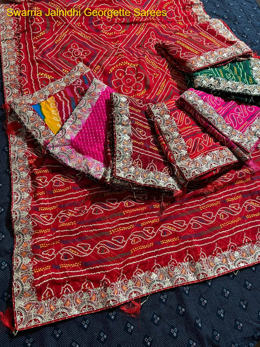 16301 Swarna Jalnidhi Georgette Sarees