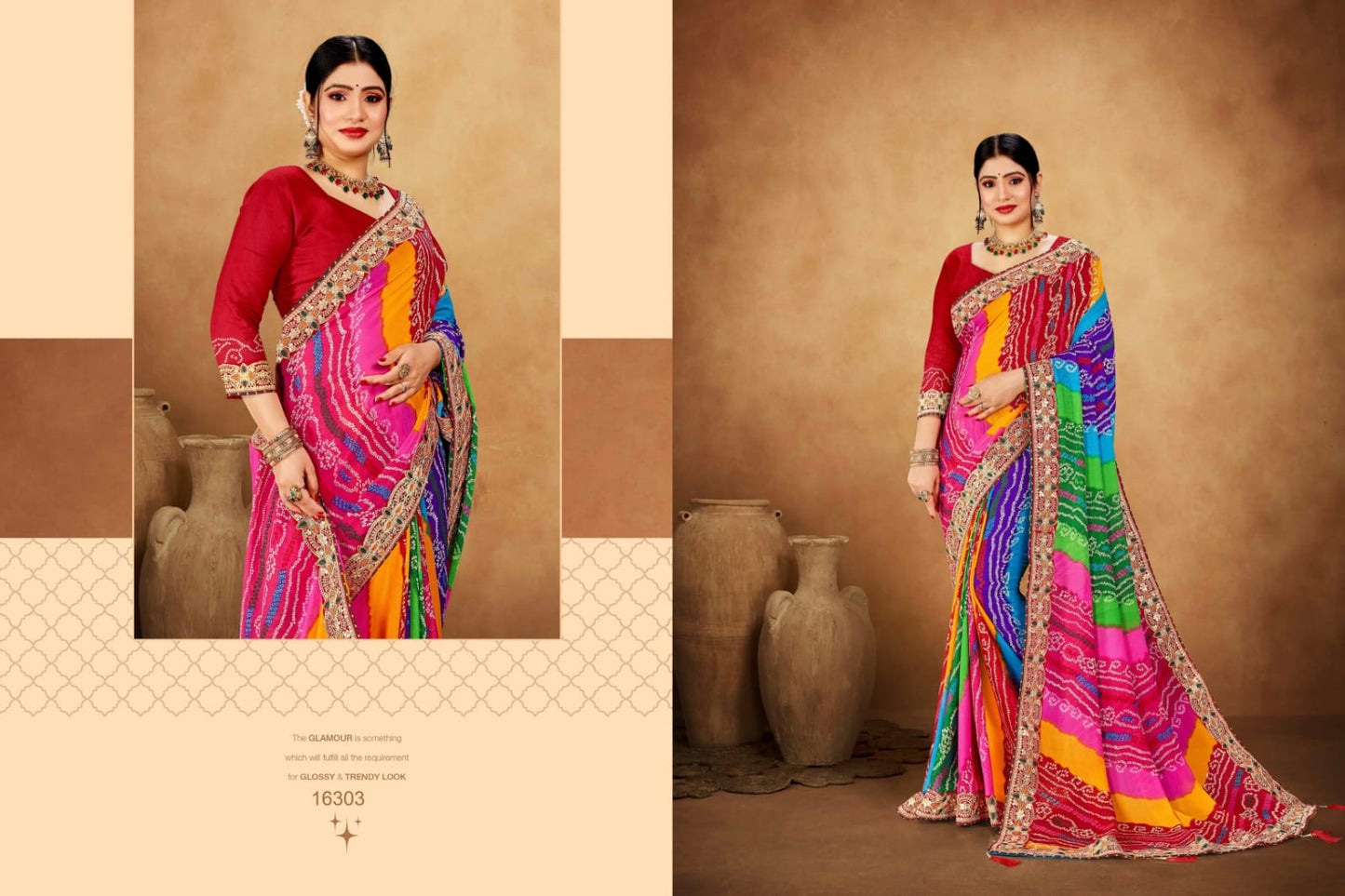 16303 Swarna Jalnidhi Georgette Sarees