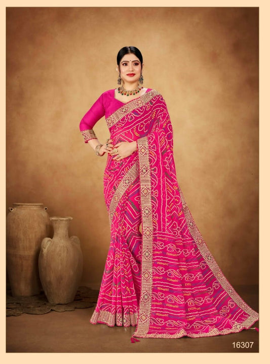 16307 Swarna Jalnidhi Georgette Sarees