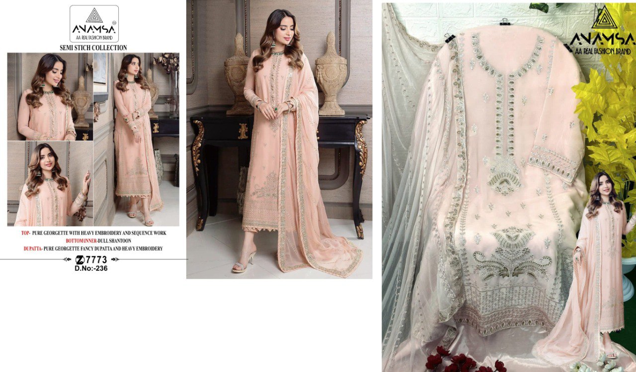 236 Anamsa Pakistani Salwar Suits