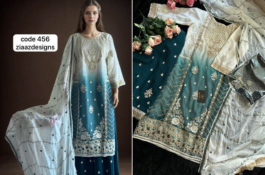 456 Ziaaz Designs Pakistani Salwar Suits