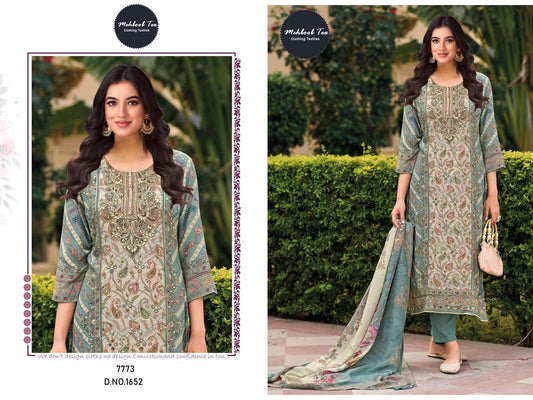1652 Mehboob Tex Viscose Pakistani Salwar Suits