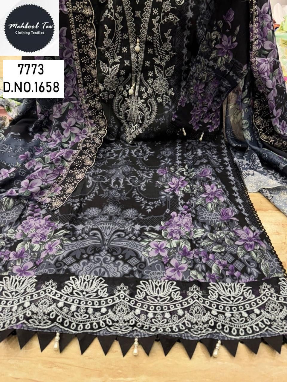 1658 Mehboob Tex Lawn Cotton Pakistani Readymade Suits