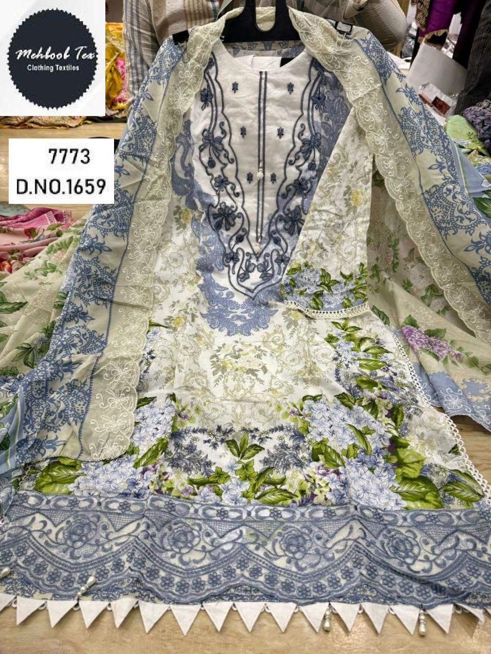 1659 Mehboob Tex Lawn Cotton Pakistani Readymade Suits