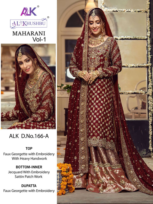 166-A Maharani Vol 1 Alk Georgette Pakistani Salwar Suits