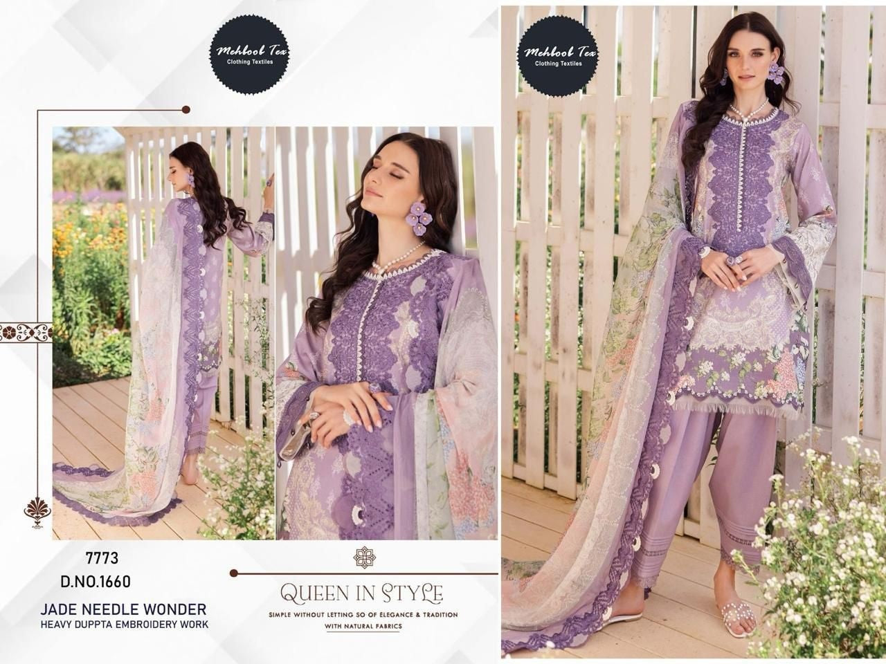 1660 Mehboob Tex Lawn Cotton Pakistani Readymade Suits