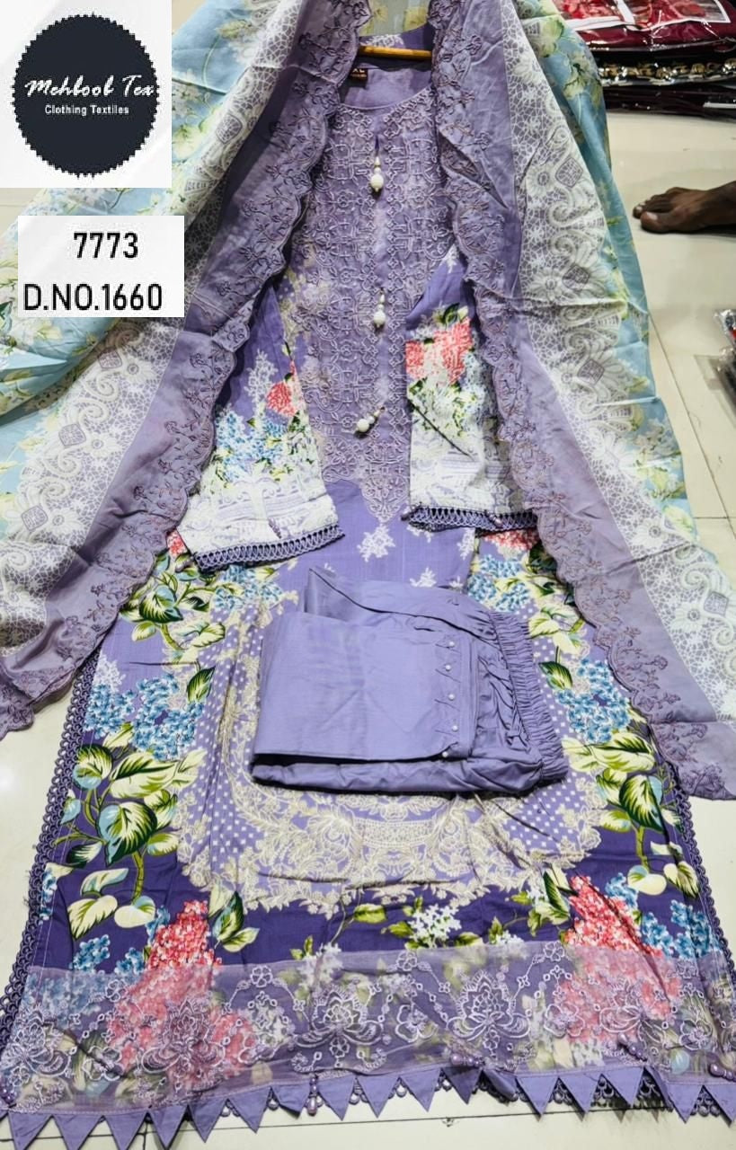 1660 Mehboob Tex Lawn Cotton Pakistani Readymade Suits