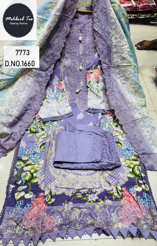 1660 Mehboob Tex Lawn Cotton Pakistani Readymade Suits