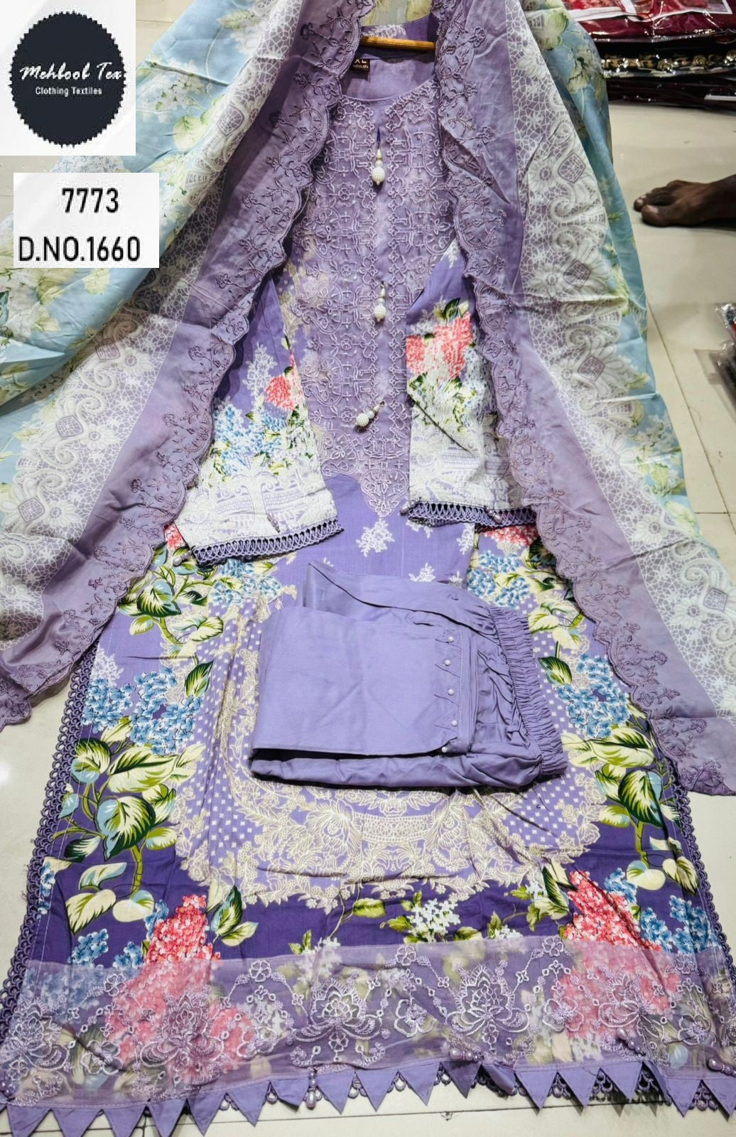 1660 Mehboob Tex Lawn Cotton Pakistani Readymade Suits