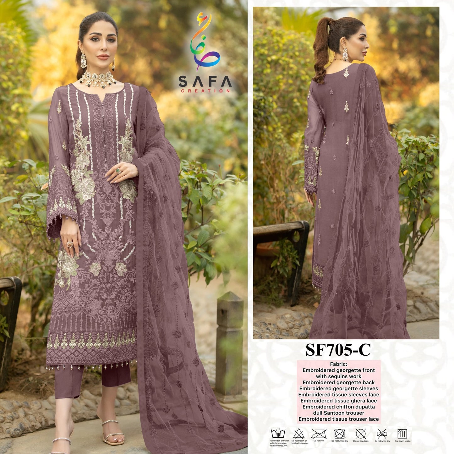 705-C Safa Creation Pakistani Readymade Suits
