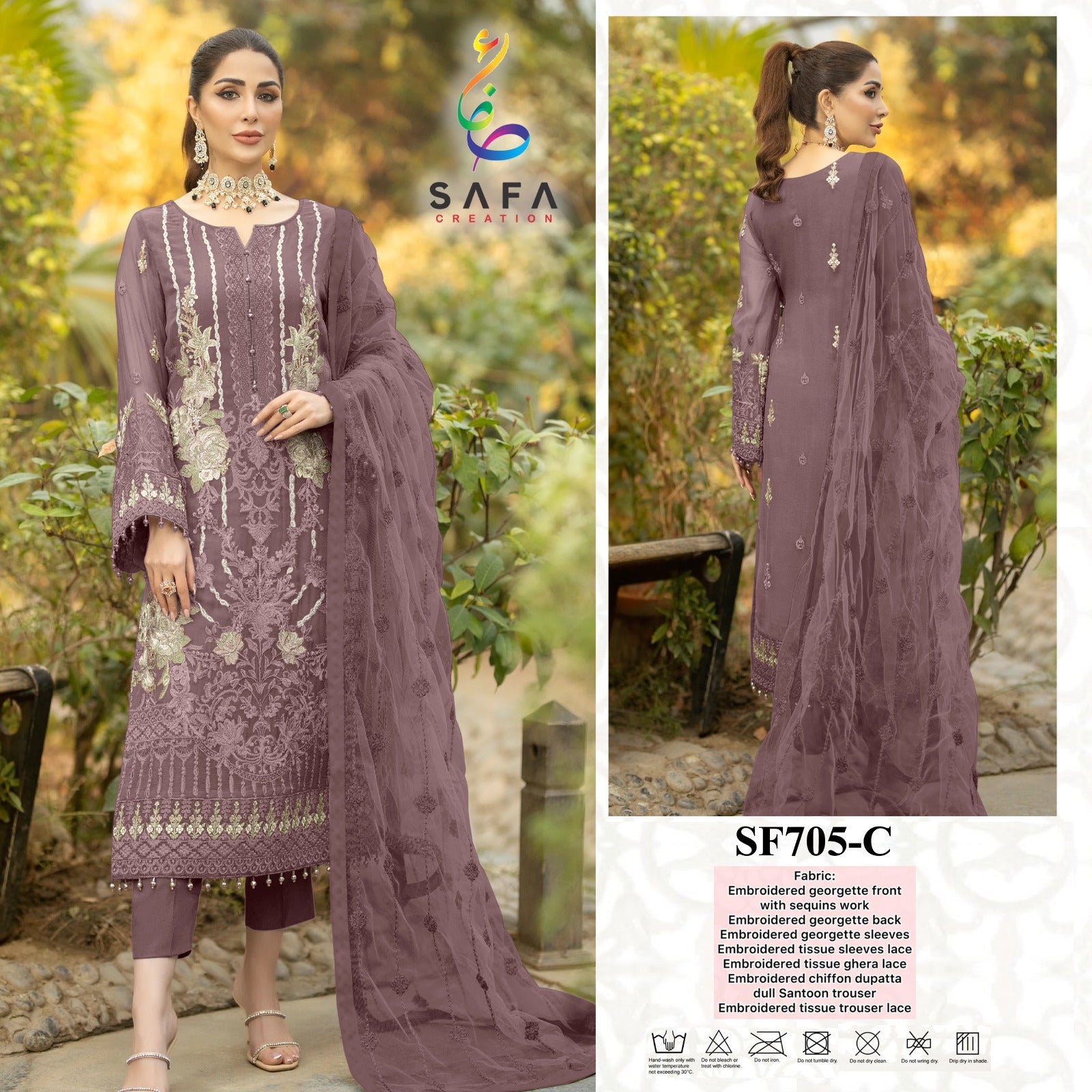 705-C Safa Creation Pakistani Readymade Suits