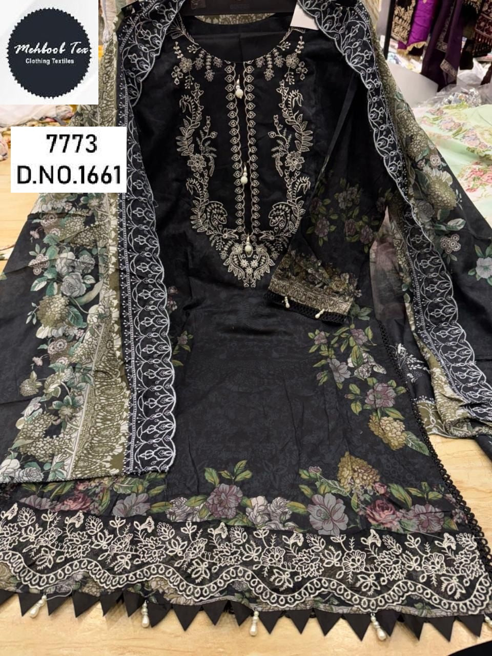 1661 Mehboob Tex Lawn Cotton Pakistani Readymade Suits