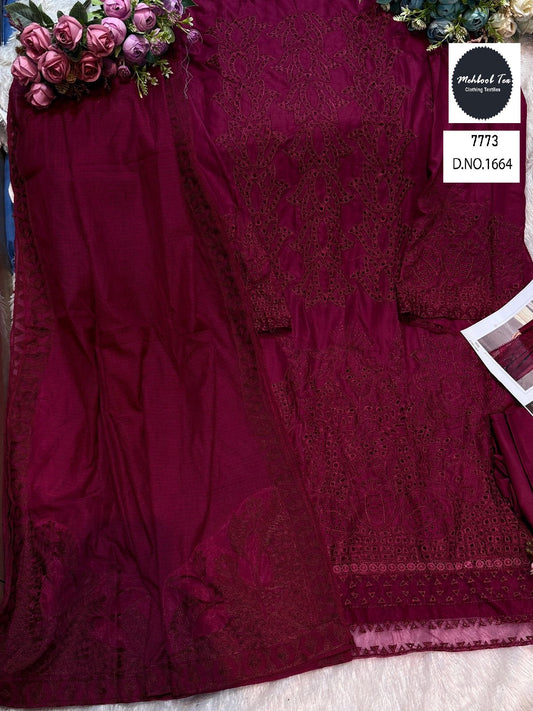 1664 Ombre Lawn Collection 2025 Vol 10 Mehboob Tex Embroidery Pakistani Salwar Suits