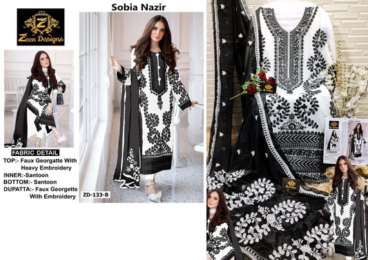 Zd-133-B Zeen Designs Pakistani Salwar Suits